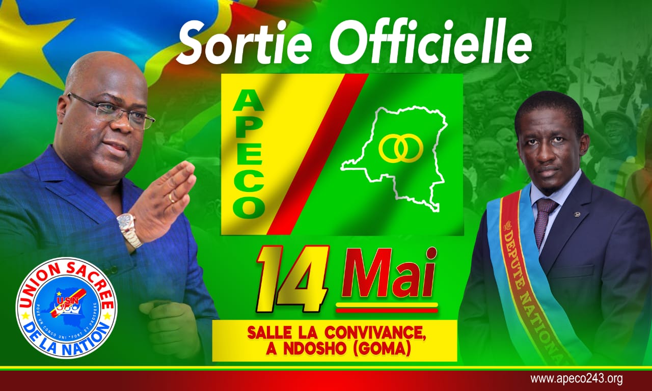 You are currently viewing RDC- POLITIQUE : Sortie officielle du Parti APECO à Goma