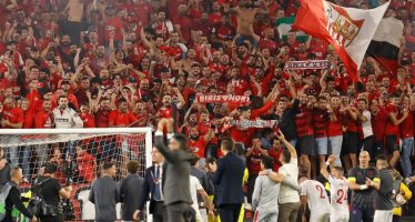 You are currently viewing Europa League : les supporters de l’AS Rome et ceux de Séville s’affrontent avant le coup d’envoi de la finale