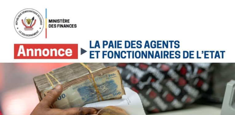 You are currently viewing RDC : Le ministère des Finances annonce la paie des agents et fonctionnaires de l’État sur toute l’étendue du territoire national