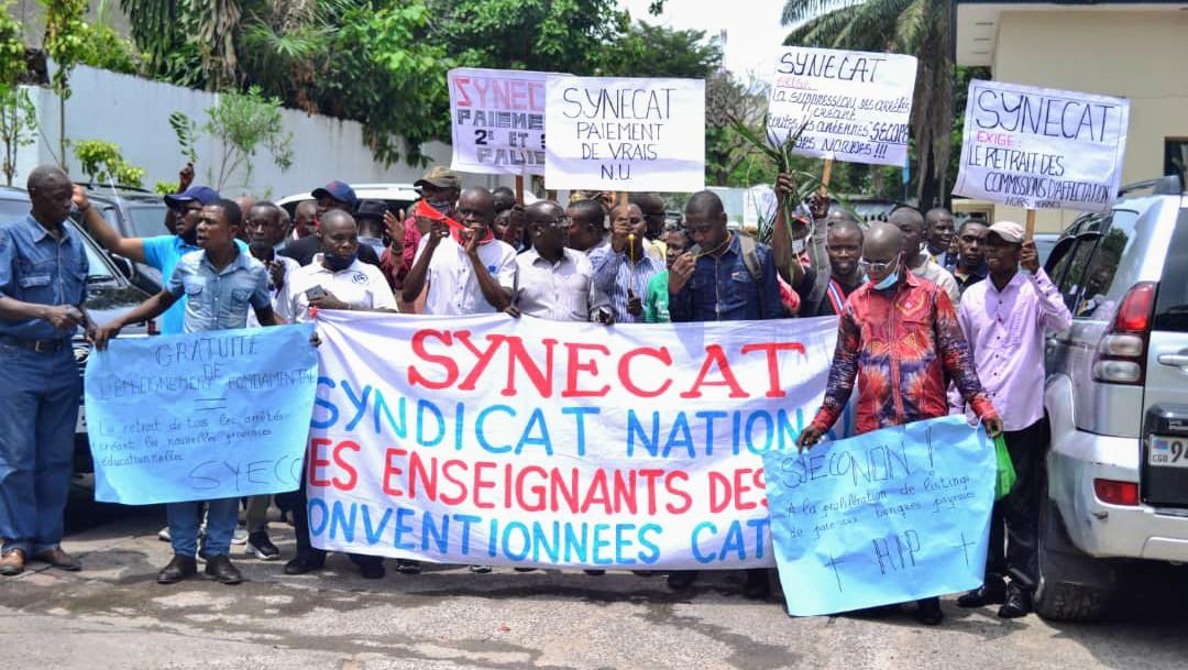 You are currently viewing EPST : Ayant dénoncé le non-respect des engagements pris par le gouvernement, le SYNECAT menace de boycotter la rentrée scolaire 2024-2025