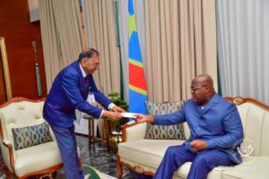 Lire la suite à propos de l’article RDC : Le président Félix Tshisekedi a reçu l’équipe du groupe varun Drc Pepsi conduite par son DRH Monsieur Albert Mbala