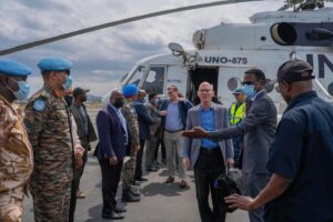 Lire la suite à propos de l’article Goma : James Swan réaffirme l’engagement de la MONUSCO en faveur des efforts de paix dans l’Est de la RDC